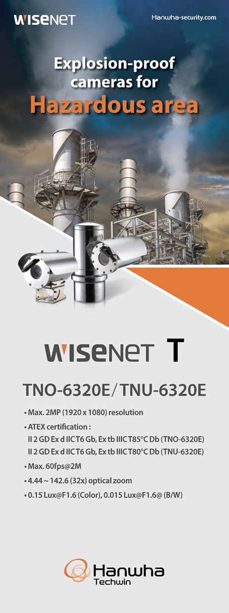 Explosion-proof cameras, Wisenet T