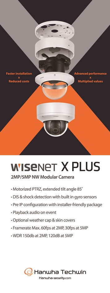 Camera installation now simpler than ever, Wisenet X Plus